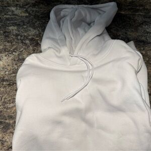 H&M White Relaxed Fit hoodie